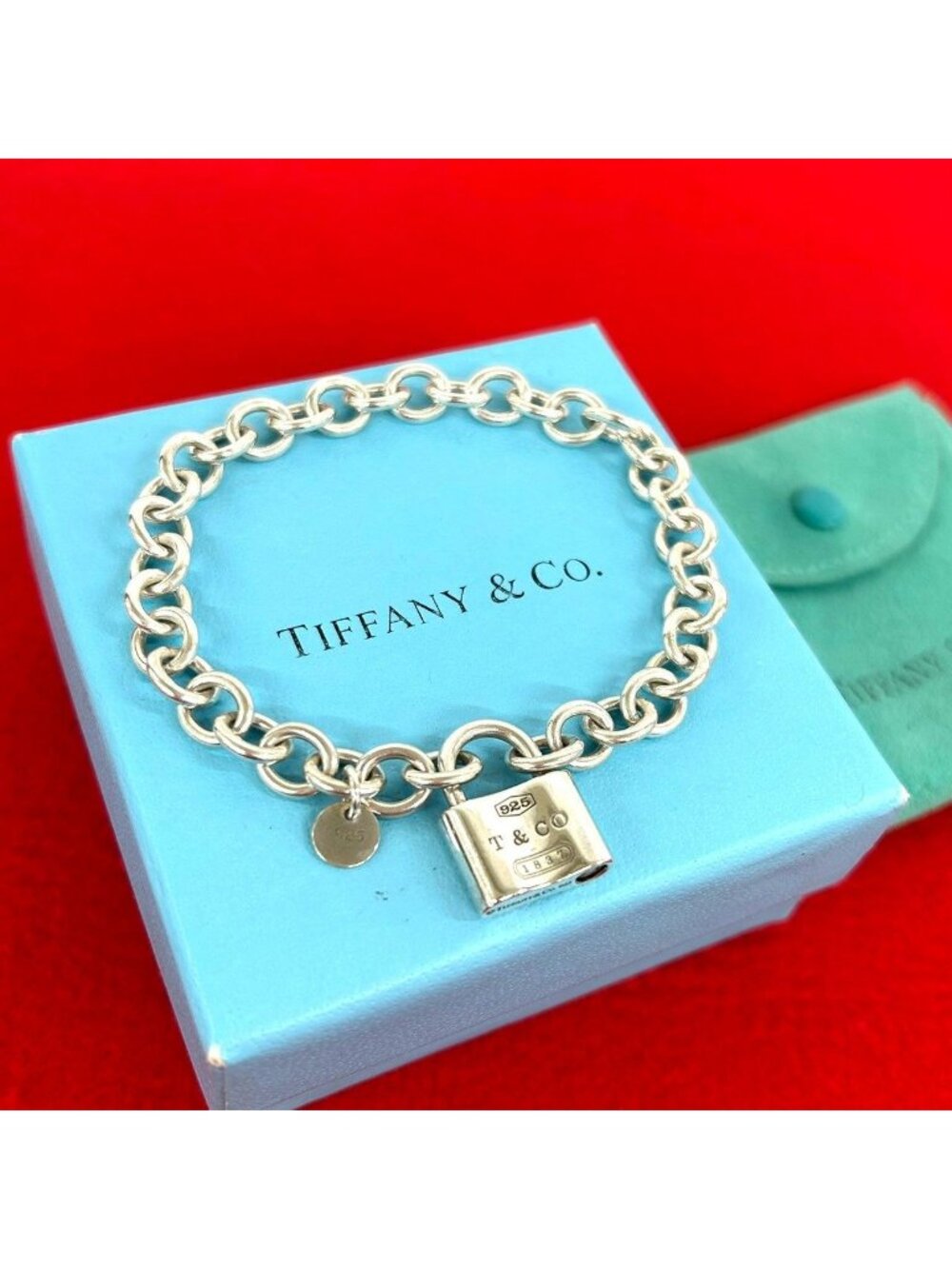 Tiffany & Co Vintage Cadena Rock Bracelet 1837 925 Sterling Silver